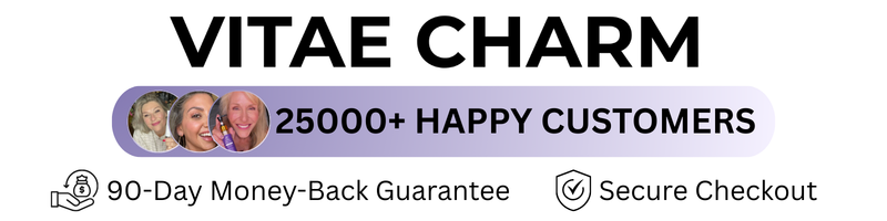 VitaeCharm — 25,000+ happy customers · 90-Day Money-Back Guarantee · Secure Checkout